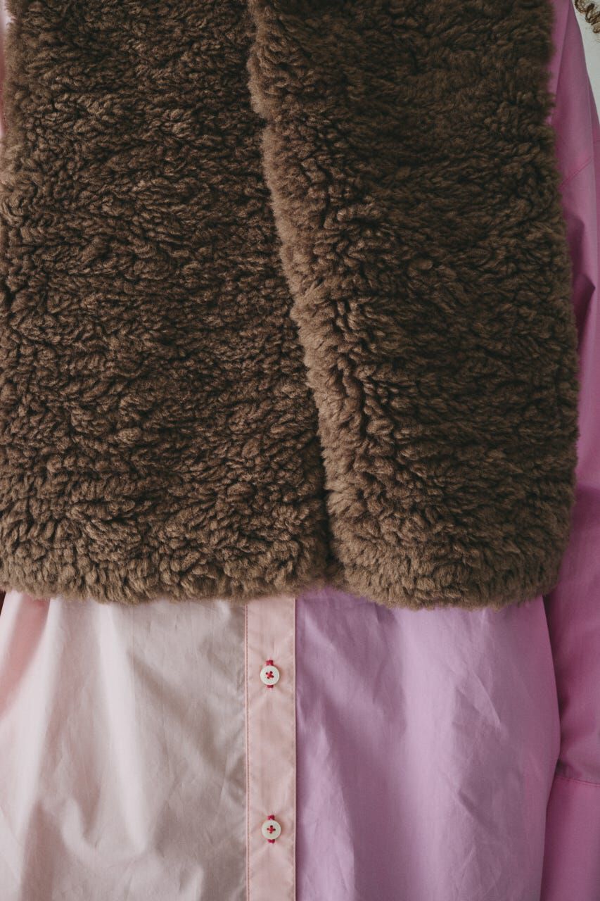 HeRIN.CYE「Fur like vest」|ダウンベスト・ベスト|