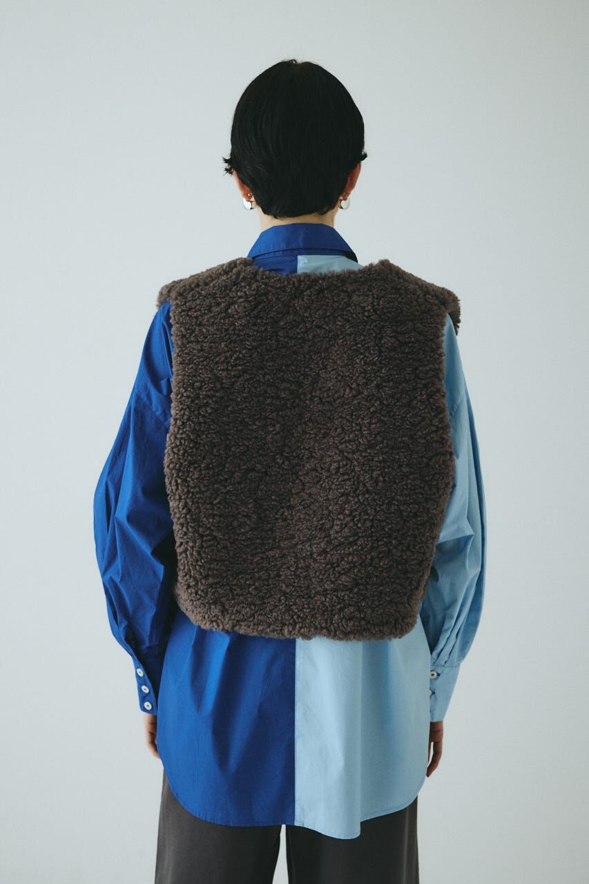 HeRIN.CYE「Fur like vest」|ダウンベスト・ベスト|