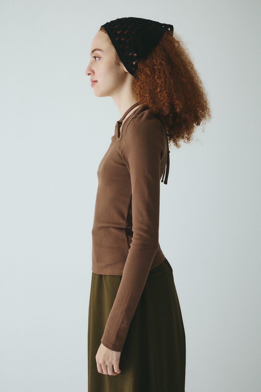 HeRIN.CYE「Wave neck tops」|Tシャツ・カットソー|