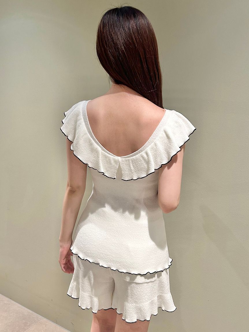 SNIDEL HOME「フリルニットセットアップ」|ルームウェア|