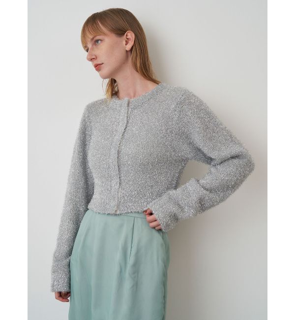 ELENDEEK「SHINY LAME CD」|カーディガン|シルバー