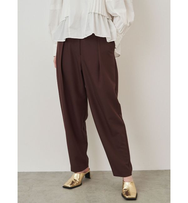 ELENDEEK「CURVE TUCK PT」|その他|ブラウン