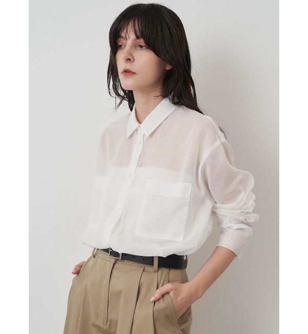 ELENDEEK「OVER SIZE SHEER SH」|シャツ・ブラウス|
