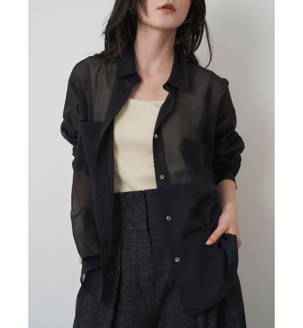 ELENDEEK「OVER SIZE SHEER SH」|シャツ・ブラウス|