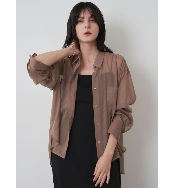 ELENDEEK「OVER SIZE SHEER SH」|シャツ・ブラウス|