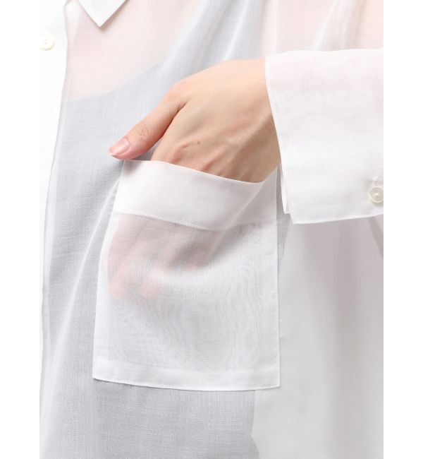 ELENDEEK「OVER SIZE SHEER SH」|シャツ・ブラウス|