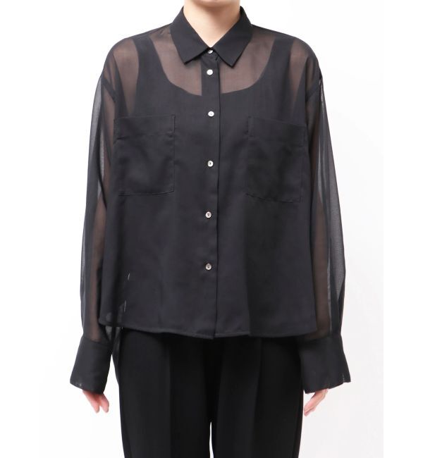 ELENDEEK「OVER SIZE SHEER SH」|シャツ・ブラウス|