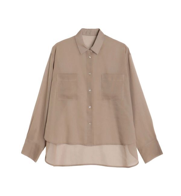 ELENDEEK「OVER SIZE SHEER SH」|シャツ・ブラウス|