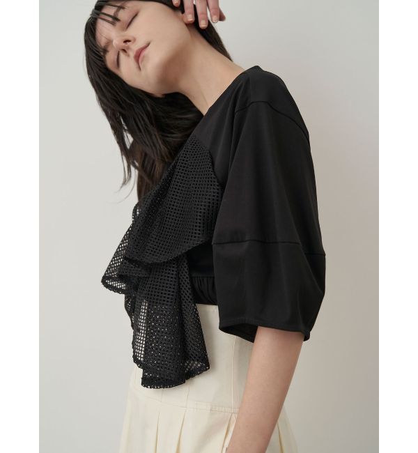 ELENDEEK「RACE DRAPE CS」|Tシャツ・カットソー|ブラック