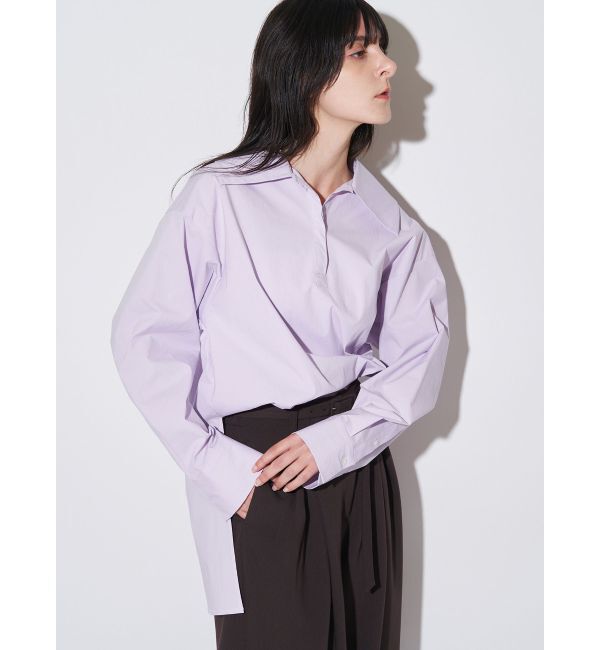 ELENDEEK「BIG COLLAR SKIPPER SH」|シャツ・ブラウス|ラベンダー
