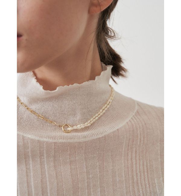 ELENDEEK「3WAY PEARL&CHAIN NECKLACE」|ネックレス|