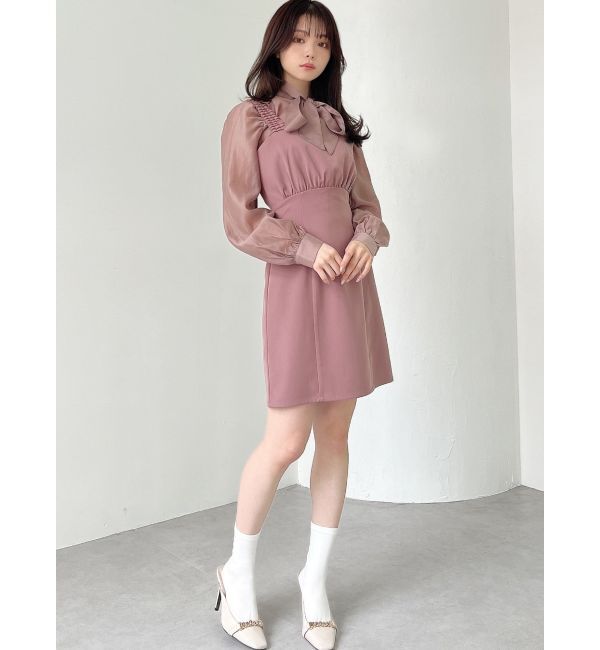 RESEXXY「シアーシャツセットミニワンピース」|ワンピース|