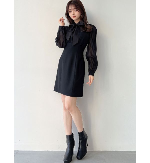 RESEXXY「シアーシャツセットミニワンピース」|ワンピース|