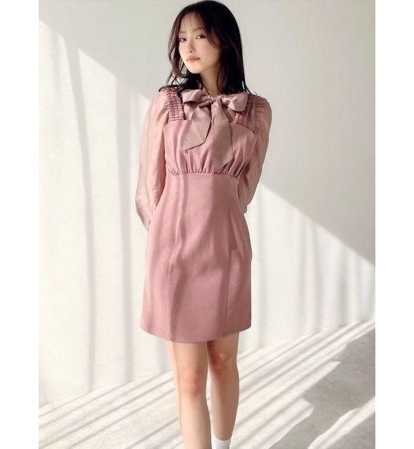 RESEXXY「シアーシャツセットミニワンピース」|ワンピース|