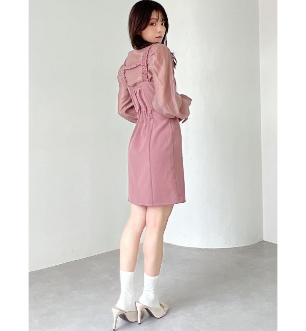 RESEXXY「シアーシャツセットミニワンピース」|ワンピース|