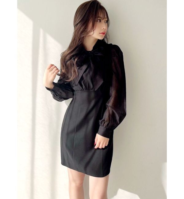 RESEXXY「シアーシャツセットミニワンピース」|ワンピース|