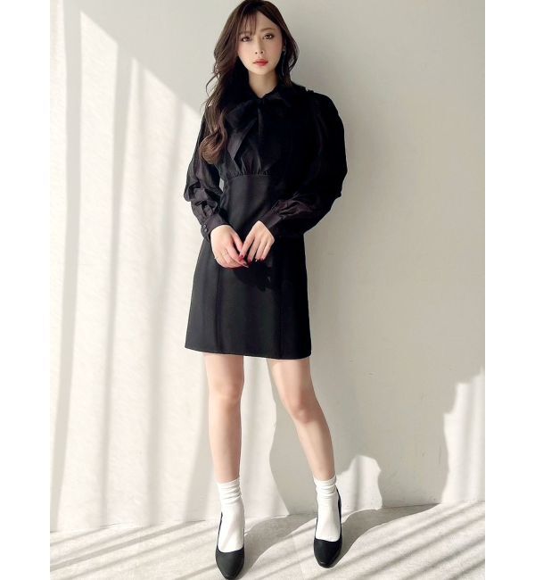 RESEXXY「シアーシャツセットミニワンピース」|ワンピース|