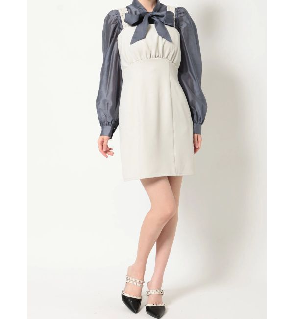 RESEXXY「シアーシャツセットミニワンピース」|ワンピース|