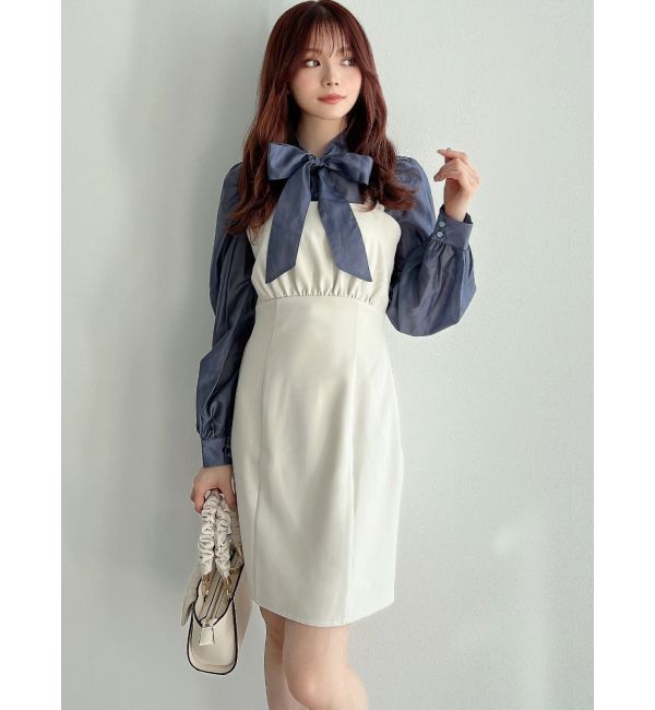 RESEXXY「シアーシャツセットミニワンピース」|ワンピース|