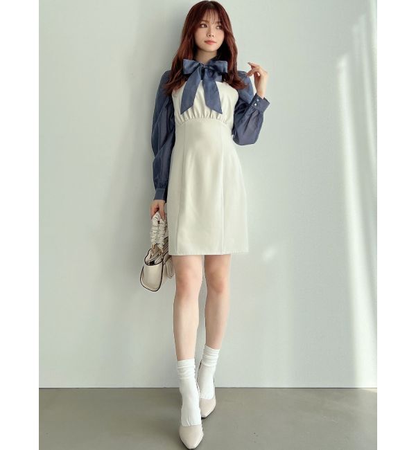 RESEXXY「シアーシャツセットミニワンピース」|ワンピース|