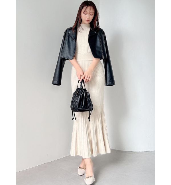 RESEXXY「シャーリングコンパクトバッグ」|ハンドバッグ|