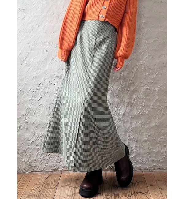 RESEXXY「センタースリットスカート」|スカート|グリーン