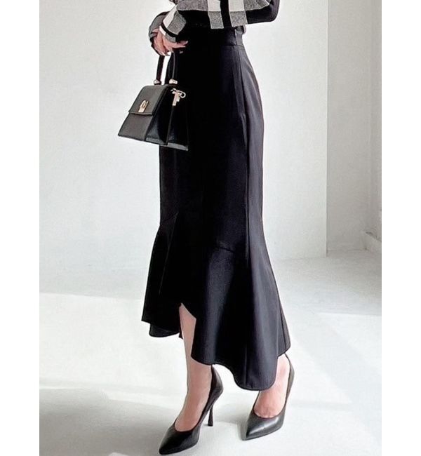 RESEXXY「アシンメトリーマーメイドスカート」|スカート|ブラック