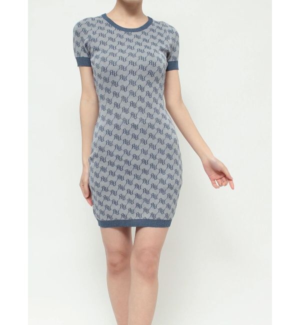 RESEXXY「ラメジャガードミニニットワンピース」|ワンピース|