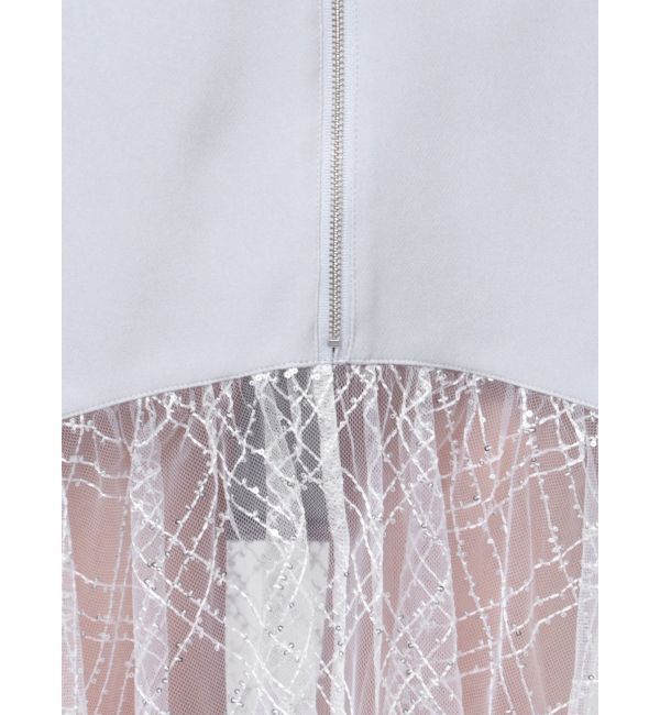 RESEXXY「スパンコールチュールZIPフレアスカート」|スカート|