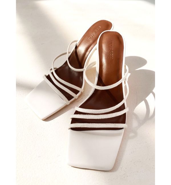 RESEXXY「ランダムラインピンヒールサンダル」|サンダル|アイボリー