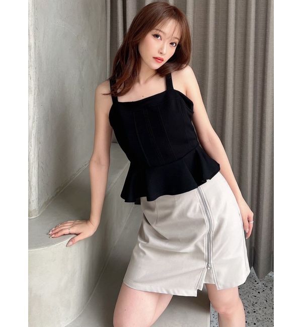 RESEXXY「ハイウエスト台形ミニスカート」|スカート|