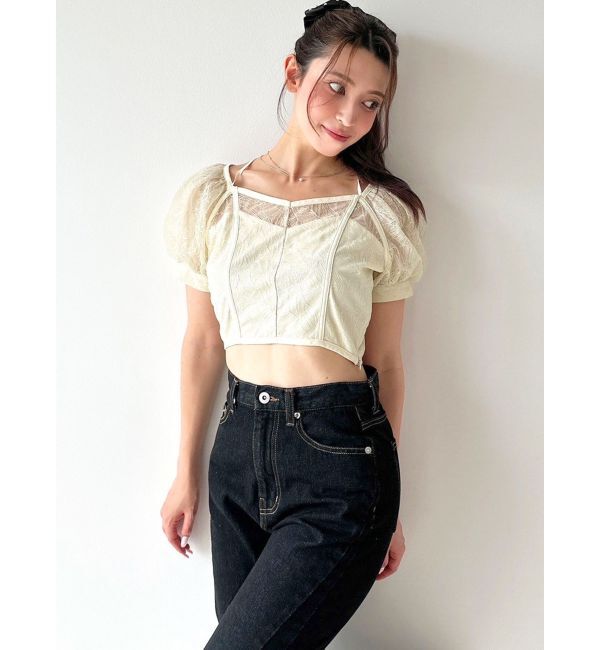 RESEXXY「スパンコールレースブラウス」|シャツ・ブラウス|