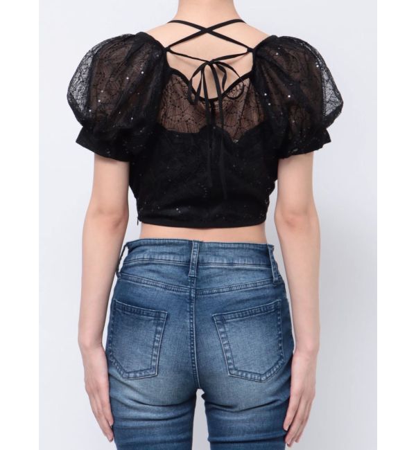 RESEXXY「スパンコールレースブラウス」|シャツ・ブラウス|