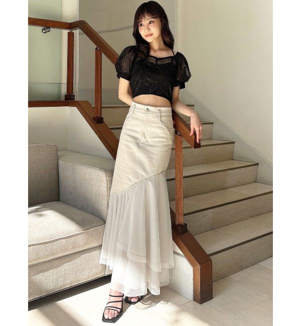 RESEXXY「スパンコールレースブラウス」|シャツ・ブラウス|