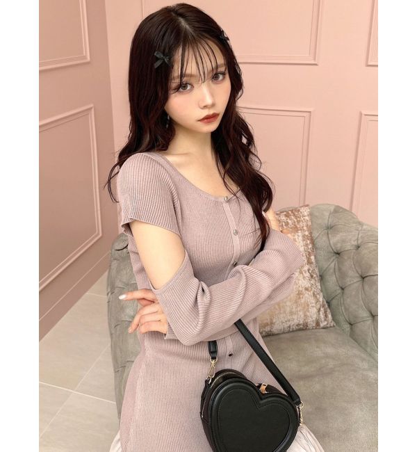 RESEXXY「ヘムドッキングミニニットワンピース」|ワンピース|