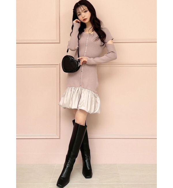 RESEXXY「ヘムドッキングミニニットワンピース」|ワンピース|