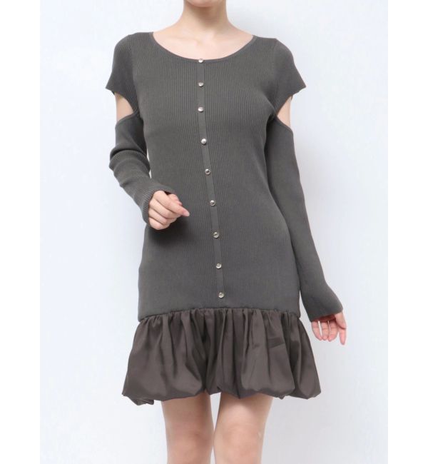 RESEXXY「ヘムドッキングミニニットワンピース」|ワンピース|