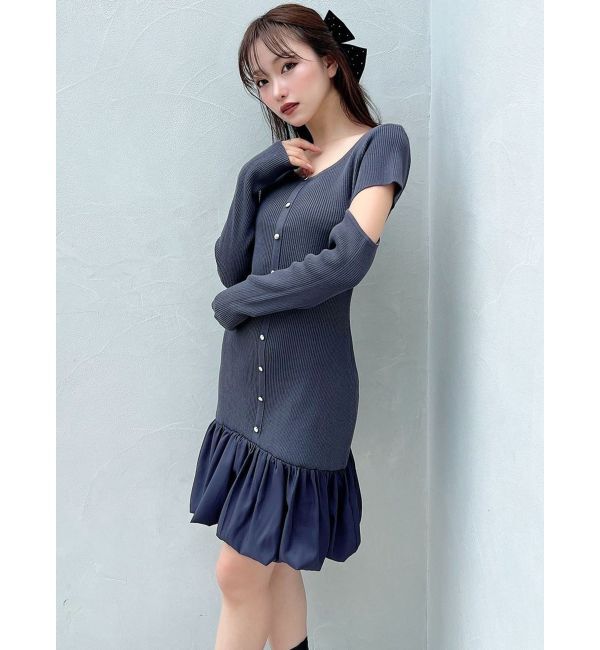 RESEXXY「ヘムドッキングミニニットワンピース」|ワンピース|