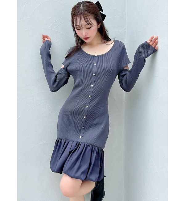 RESEXXY「ヘムドッキングミニニットワンピース」|ワンピース|