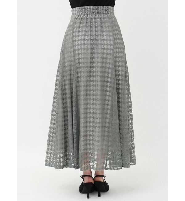 RESEXXY「ハウンドトゥースシアーフレアスカート」|スカート|