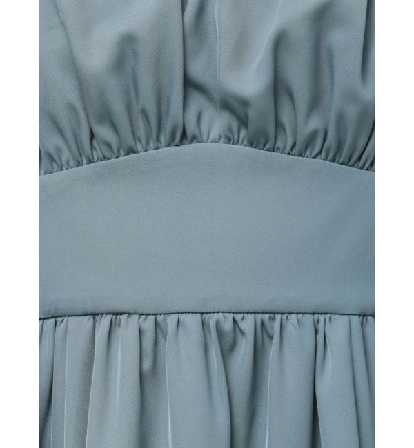 RESEXXY「フロントギャザーフレアロングワンピース」|ワンピース|