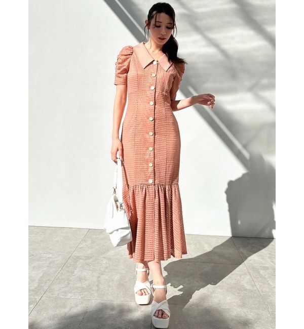 RESEXXY「ラッセルマーメイドワンピース【ピンク・オレンジWEB限定カラー】」|ワンピース|