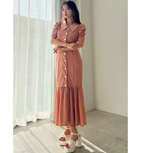 RESEXXY「ラッセルマーメイドワンピース【ピンク・オレンジWEB限定カラー】」|ワンピース|