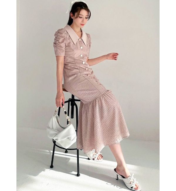 RESEXXY「ラッセルマーメイドワンピース【ピンク・オレンジWEB限定カラー】」|ワンピース|