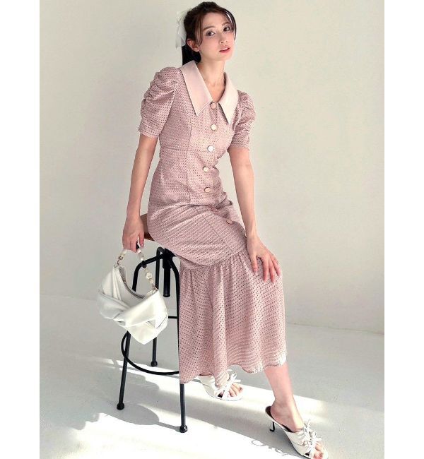 RESEXXY「ラッセルマーメイドワンピース【ピンク・オレンジWEB限定カラー】」|ワンピース|