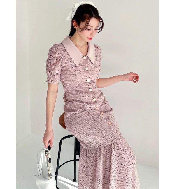 RESEXXY「ラッセルマーメイドワンピース【ピンク・オレンジWEB限定カラー】」|ワンピース|