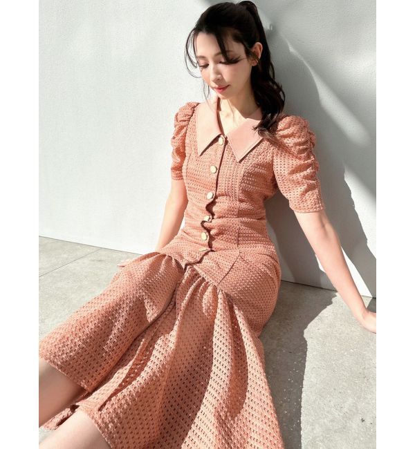 RESEXXY「ラッセルマーメイドワンピース【ピンク・オレンジWEB限定カラー】」|ワンピース|オレンジ