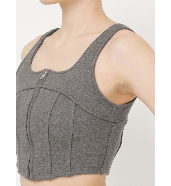 RESEXXY「センターZIPコルセットトップス【セットアップ着用可能】」|タンクトップ|