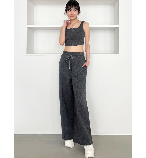 RESEXXY「センターZIPコルセットトップス【セットアップ着用可能】」|タンクトップ|