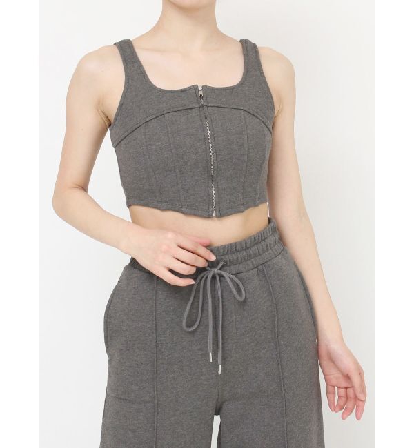 RESEXXY「センターZIPコルセットトップス【セットアップ着用可能】」|タンクトップ|